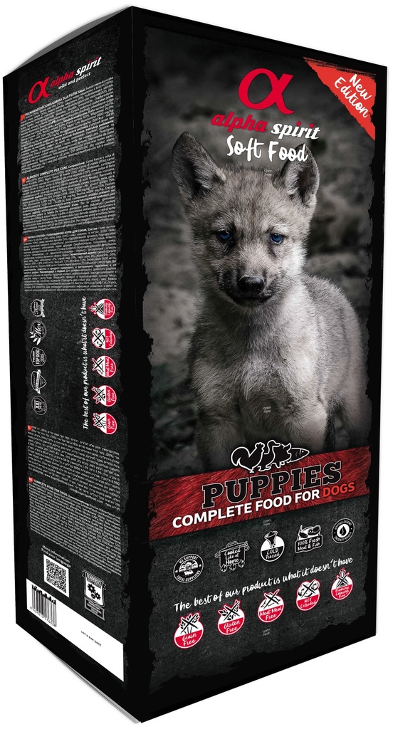 Alpha Spirit Aliments Complets Pour Chiots Semi-Humide