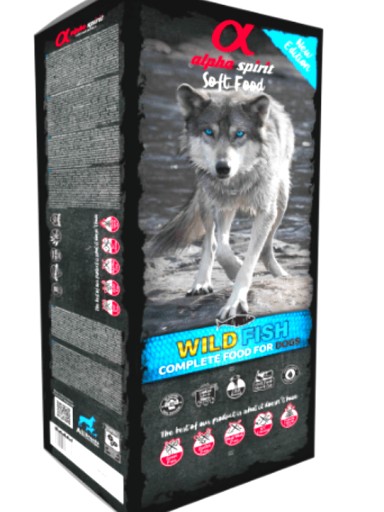 Alpha Spirit Aliments Complets Pour Chien Semi-Humide Au Poisson Sauvage