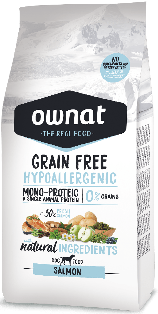 Ownat chien gf Care hypoallergénique saumon