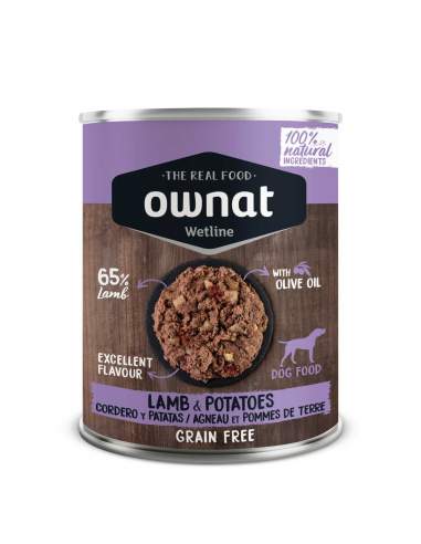 Ownat chien gf Wetline agneau avec pommes de terre 395g